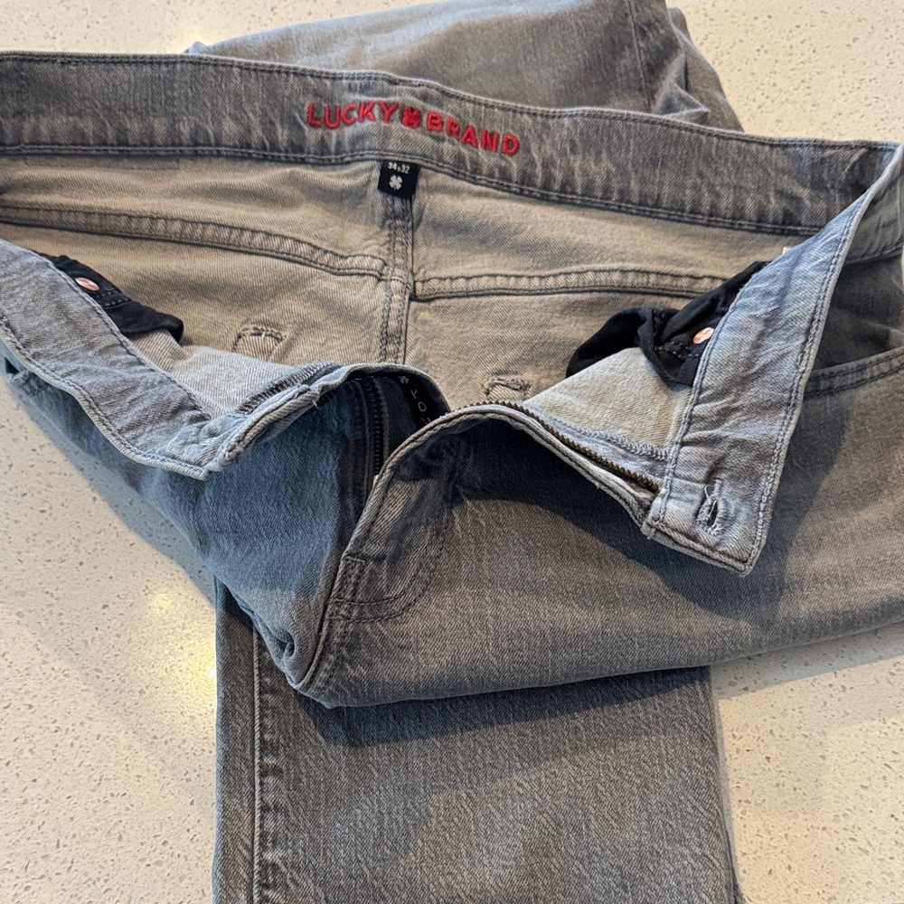 Lucky Brand Men's Gray Relaxed Jeans